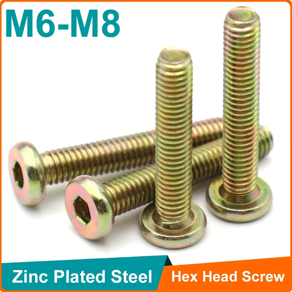 6PCS/lot M6 M8 Zinc-Plated Fla - Furniture Hardware Lowes ulasan dan harga