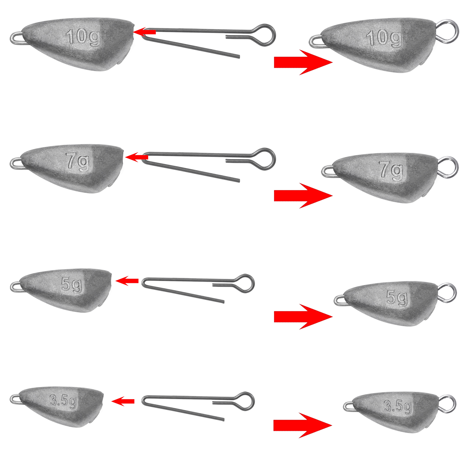 5pcs Jig Head Fishing Weight,  - Furniture Hardware Jig ulasan dan harga