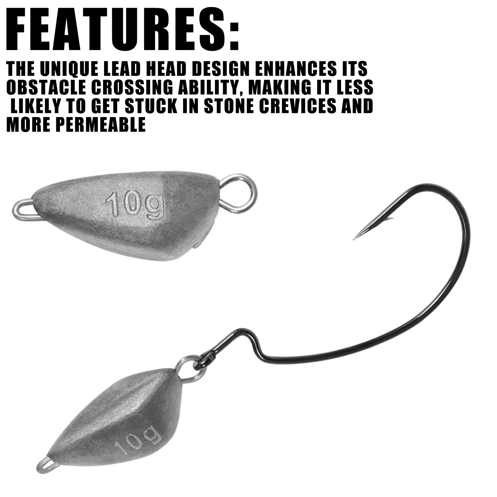 5pcs Jig Head Fishing Weight,  - Furniture Hardware Jig ulasan dan harga