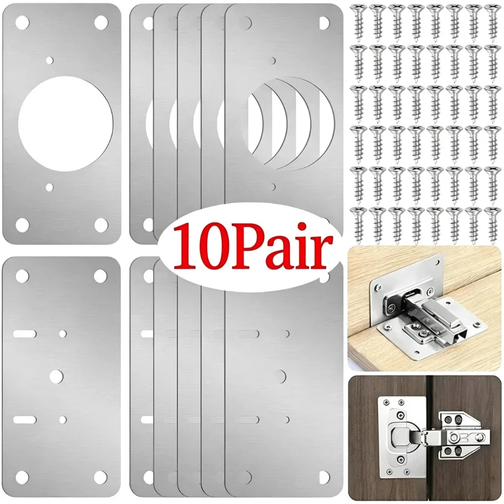 10/1Pairs Hinge Repair Plate K - Cabinet Hinge Overlay ulasan dan harga