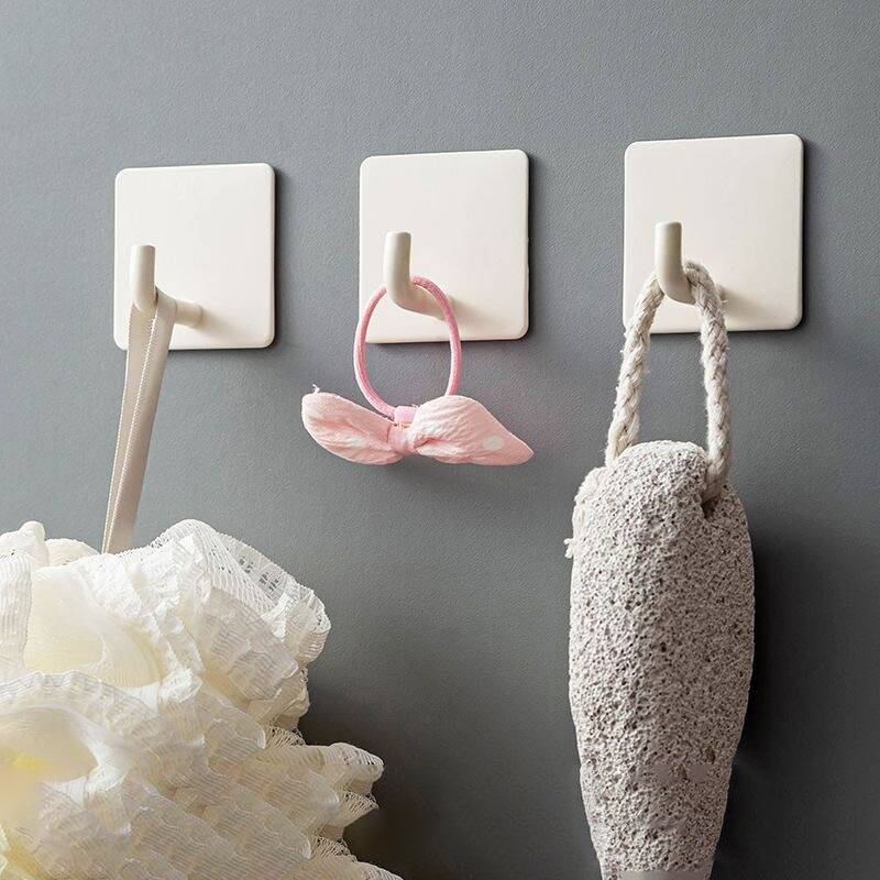 2-4pcs Self-Adhesive Wall Hook - Furniture Hardware Fitting ulasan dan harga
